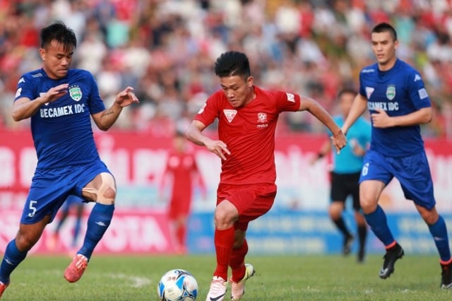 B. Bình Dương là đội bóng thi đấu ấn tượng nhất khi V. League khởi tranh trở lại. Ảnh: Internet