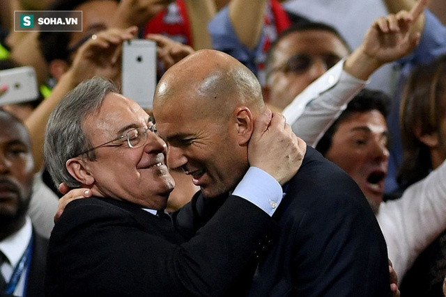 Chủ tịch Florentino đã chỉ trích Zinedine Zidane đã không chịu mạnh dạn đổi mới lối chơi tấn công của toàn đội. Ảnh: Internet