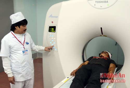 Dự án Hỗ trợ y tế các tỉnh Bắc Trung Bộ tỉnh Nghệ An đã giúp cho các bệnh viện, trung tâm y tế, trạm y tế có thêm nhiều trang thiết bị y tế thiết yếu. (Máy chụp hiện đại ở Bệnh viện Đa khoa Tây Nam - một trong những đơn vị được thụ hưởng).