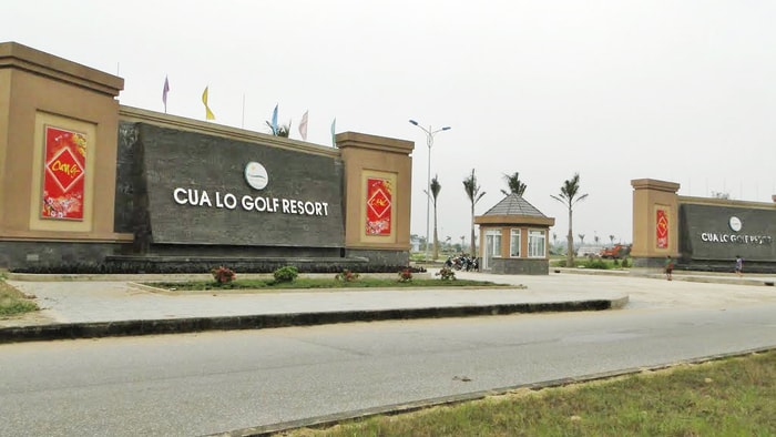 Sân golf Cửa Lò là điểm cuối của Đại lộ Vinh - Cửa Lò.