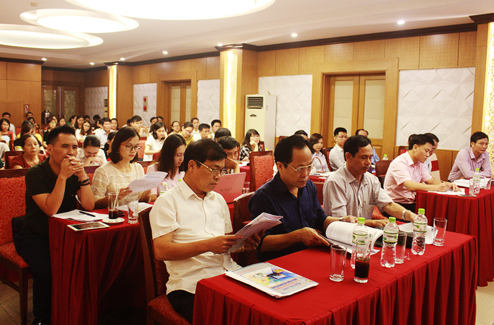 Các tổ chức, hiệp hội và doanh nghiệp trên địa bàn tỉnh Nghệ An tham dự  Hội thảo. Ảnh: Phương Thuý