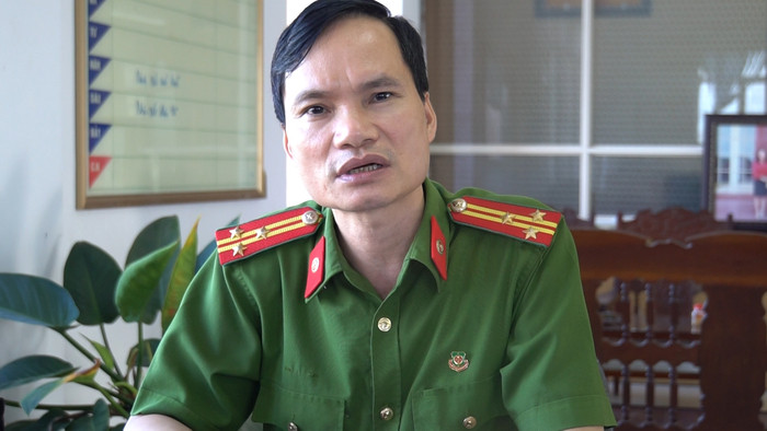 Thượng tá Hoàng Nghĩa Phượng - Phó Thủ trưởng Cơ quan cảnh sát điều tra Công an Nghệ An