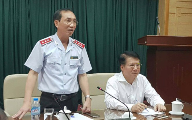 Phó Tổng Thanh tra Đặng Công Huẩn và Thứ trưởng Bộ Y tế Trương Quốc Cường.