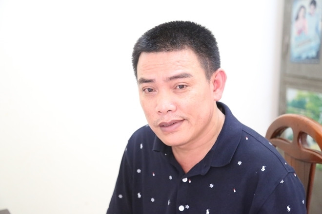 Ông trùm ma túy Phạm Văn Hùng tại cơ quan công an. Ảnh: M.K