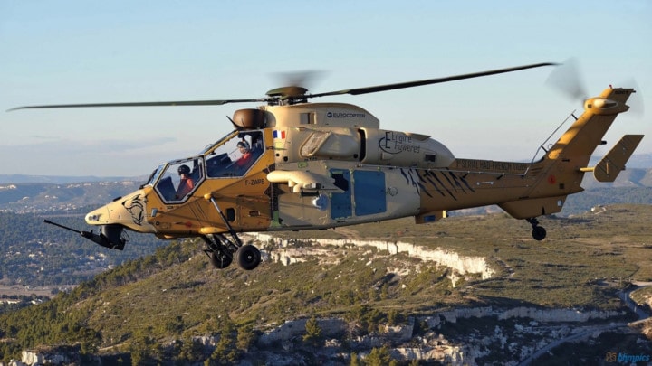 Eurocopter Tiger được tích hợp nhiều đặc điểm tiên tiến như dùng buồng lái kính, công nghệ tàng hình, linh hoạt cao cho phép tăng khả năng sống sót trên chiến trường. Ảnh: defencetalk.