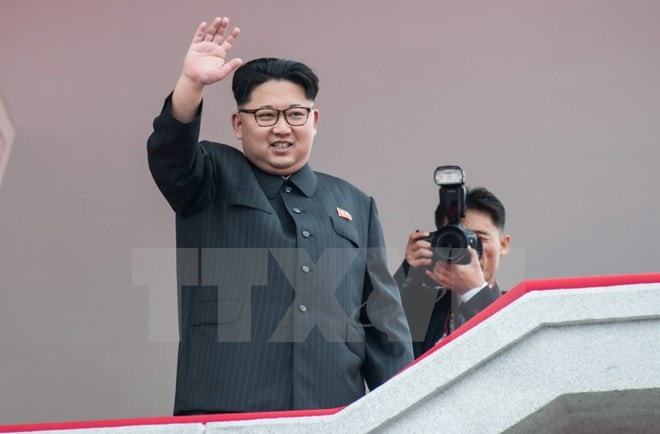 Nhà lãnh đạo Triều Tiên Kim Jong-un tại một sự kiện ở Bình Nhưỡng. (Nguồn: AFP/TTXVN)
