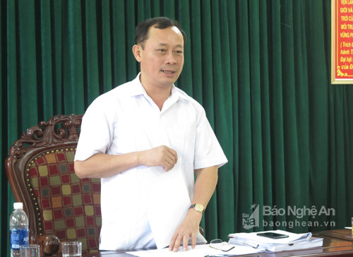 Đồng chí Phan Đức Đồng – Trưởng ban pháp chế HĐND tỉnh kết luận buổi làm việc. Ảnh: Thúy Hằng