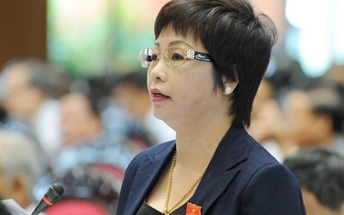 Châu Thị Thu Nga từng là đại biểu Quốc hội khóa XIII. Đến tháng 6/2015, Quốc hội ra Nghị quyết bãi miễn tư cách đại biểu đối với bà Nga. Ảnh: Thời báo Kinh tế Việt Nam 