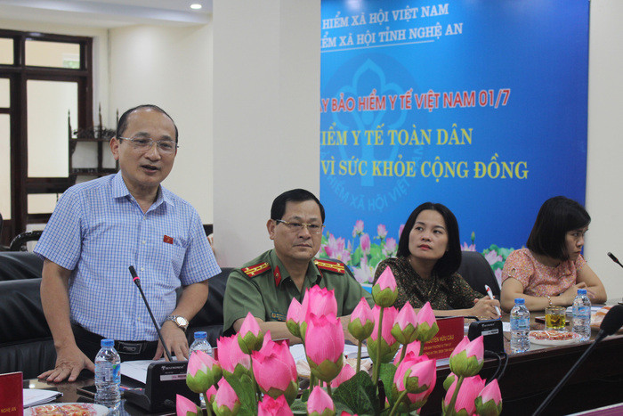 Phó Trưởng đoàn ĐBQH tỉnh Nguyễn Thanh Hiền kết luận buổi làm việc. Ảnh: Phước Anh