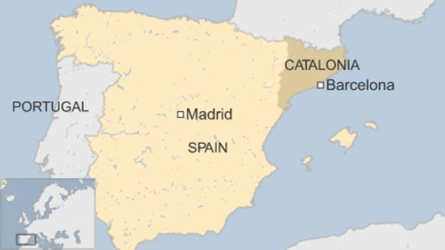 Xứ Catalan hay Catalonia được hình thành vào thế kỷ thứ 8, là sự hợp nhất của các tiểu vương quốc phía Đông Tây Ban Nha. Vào năm 987, Catalan đã ly khai dù về mặt danh nghĩa nó vẫn là một quận của Tây Ban Nha. Trong các thế kỷ sau đó, Catalan luôn đấu tranh cho sự độc lập hoàn toàn khỏi Tây Ban Nha. Ảnh: BBC.