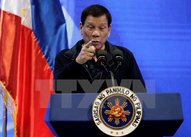 Tổng thống Philippines Rodrigo Duterte. (Nguồn: EPA/TTXVN)