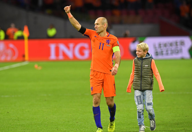 ​Robben chia tay đội tuyển Hà Lan