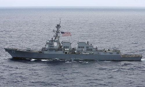 Tàu khu trục USS Chafee. Ảnh: Reuters