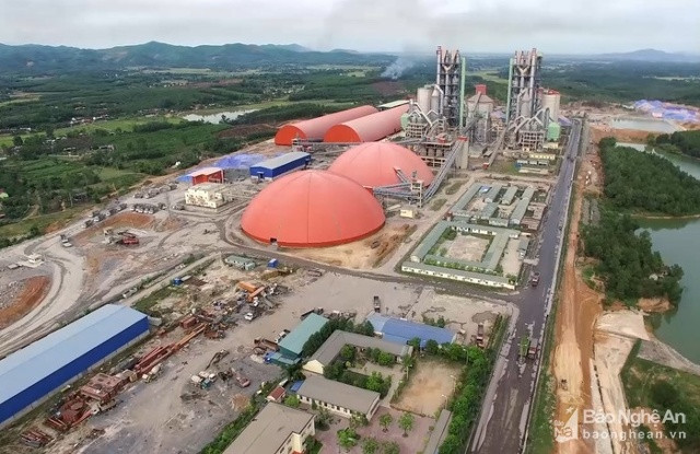 Toàn cảnh Nhà máy Xi măng Sông Lam ở Đô lương - Nghệ An. Ảnh: tư liệu