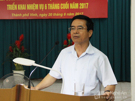 Đồng chí Nguyễn Hữu Lậm - Trưởng Ban Tổ chức Tỉnh uỷ. Ảnh tư liệu
