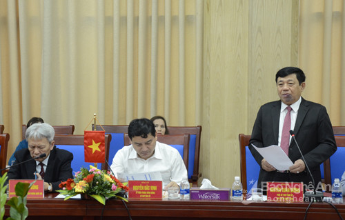 Chủ tịch UBDN tỉnh Nguyễn Xuân Đường thông báo kết quả hợp tác đầu tư Nghệ An- Nhật Bản