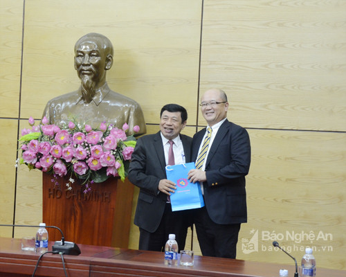 Chủ tịch UBDN tỉnh Nguyễn Xuân Đường thông báo kết quả hợp tác đầu tư Nghệ An- Nhật Bản