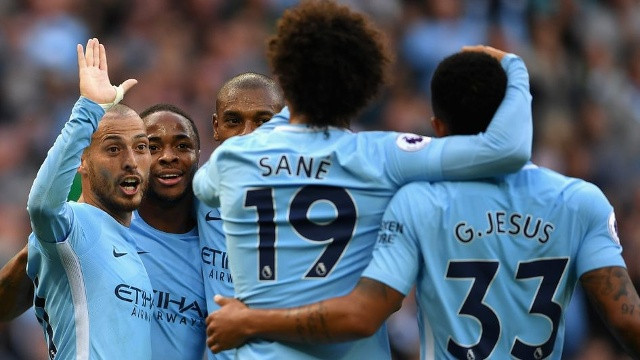  Man City vừa vùi dập Stoke City với tỉ số 7 - 2 tại vòng 8 Premier League. Ảnh: Internet