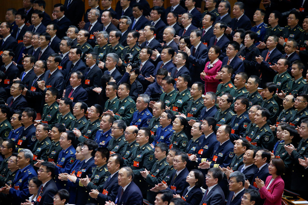 Gần 2.300 đại biểu đại diện hơn 89 triệu đảng viên cả nước tham dự các buổi họp diễn ra trong một tuần đại hội ở Bắc Kinh và thông qua tầm nhìn 5 năm tới. Ảnh: Reuters.