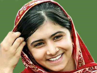 Ở tuổi 11, cô đã viết một blog về chế độ Taliban và chia sẻ suy nghĩ của cô về giáo dục cho các bé gái. Vì vậy, Malala bị bắn vào đầu, nhưng cô vẫn sống sót và tiếp tục cuộc đấu tranh giành quyền giáo dục cho trẻ em Trung Đông. Cô đã thành lập một trường học ở Lebanon cho các cô gái tị nạn từ Syria. Năm 19 tuổi, Malala là người trẻ tuổi nhất đoạt giải Nobel và là biểu tượng của hy vọng cho hàng triệu cô gái.