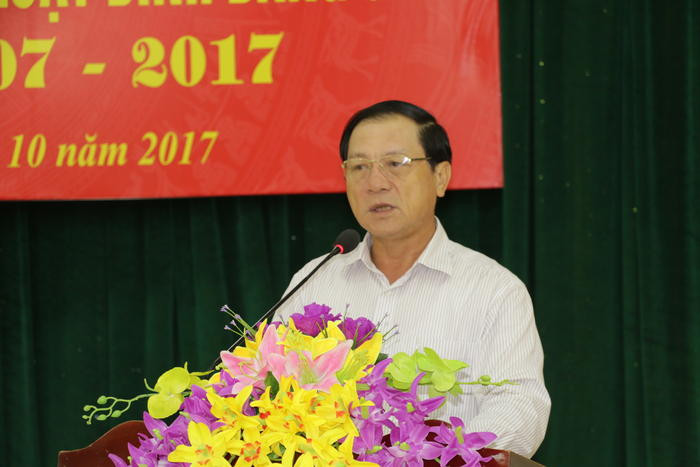 Đồng chí Lê Minh Thông phát biểu tại hội nghị. Ảnh: Mỹ Hà