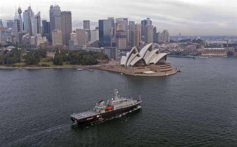 Tàu huấn luyện đa năng MV Sycamore cập cảng Sydney