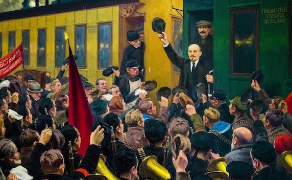 Từ Thuỵ Sỹ trở về Petrograd, V.I. Lenin di chuyển chủ yếu bằng xe lửa. Ảnh: Internet.