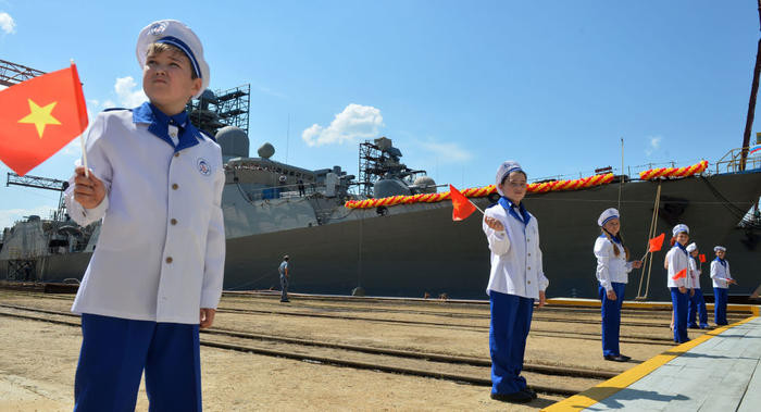 Lễ hạ thủy tàu cho Hải quân Việt Nam