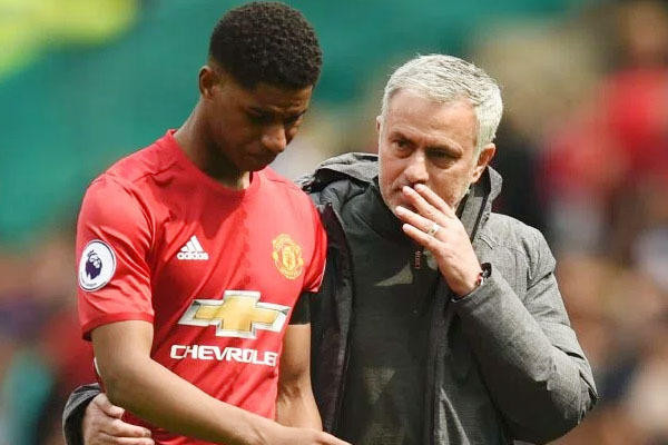 Fan MU khuyên HLV Jose Mourinho điền tên cả Marcus Rashford lẫn Anthony Martial vào đội hình xuất phát ở trận gặp Tottenham. Ảnh: Internet