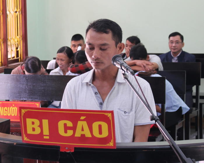 Bị cáo Nguyễn Văn Vinh tại tòa. Ảnh: Phan Giang