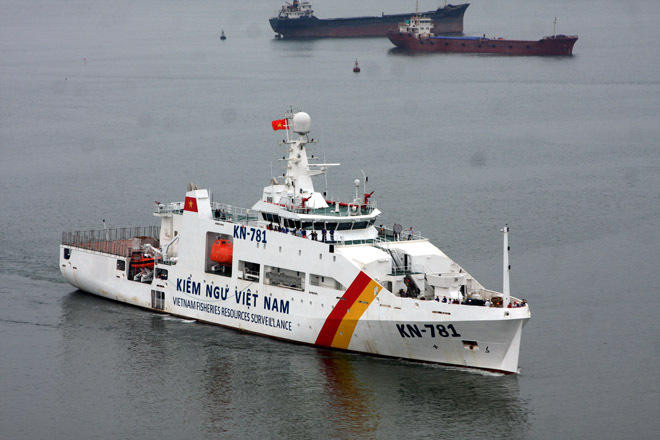 Tàu của lực lượng kiểm ngư Việt Nam. Ảnh: Internet