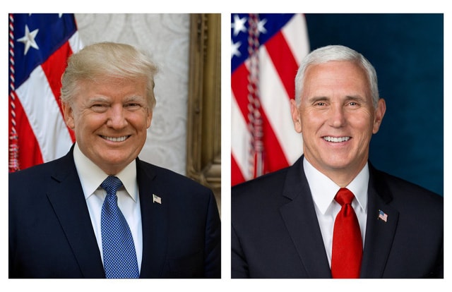 Ảnh chân dung chính thức của Tổng thống Trump và Phó Tổng thống Pence (Ảnh: Nhà Trắng)