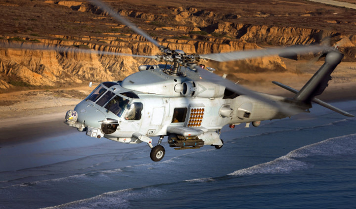 Đây là máy bay trực thăng đa nhiệm trong lực lượng hải quân Mỹ. Máy bay có biệt danh Romeo, phát triển từ phiên bản SH-60B Seahawk. Ảnh: lockheedmartin.