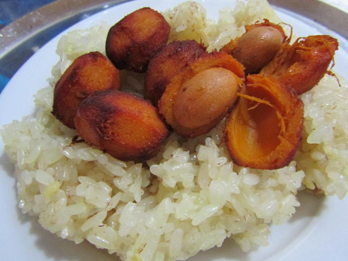 Cọ om ăn với xôi