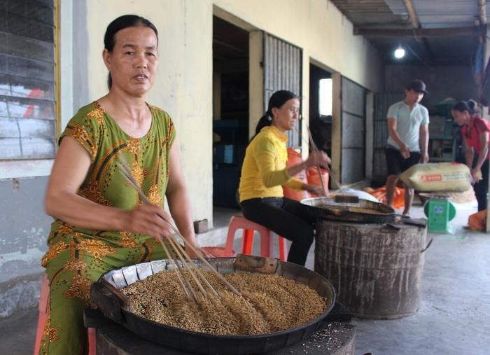 Vào mùa cốm, các hộ dân làng Phong Lâm tiêu thụ khoảng 150 tấn lúa nếp; trừ chi phí ước thu nhập ước tính trên 1,7 tỷ đồng.