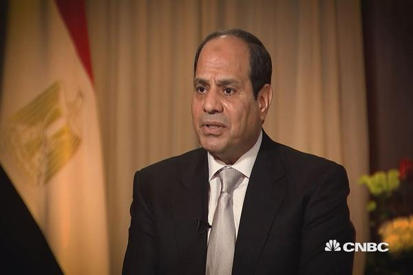 Tổng thống Ai Cập Abdel Fatah al-Sisi. Ảnh: CNBC