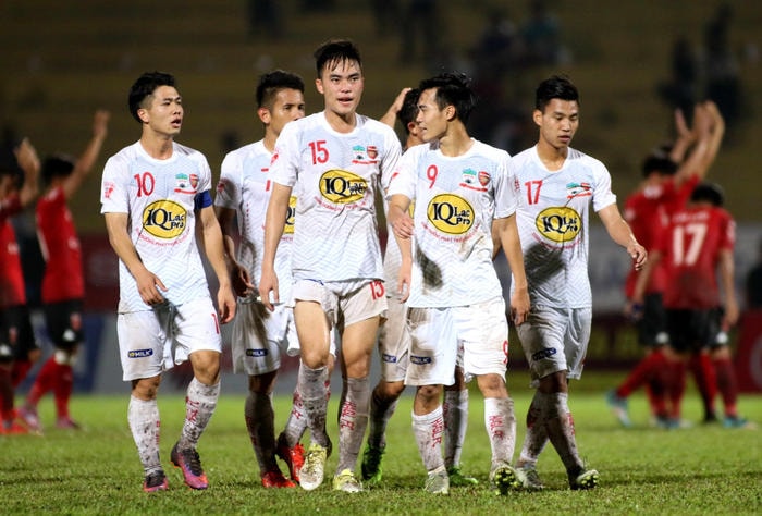 Dù đang thi đấu bết bát tại V.League 2017, cầu thủ HAGL vẫn lên tuyển đông nhất. Ảnh: Internet