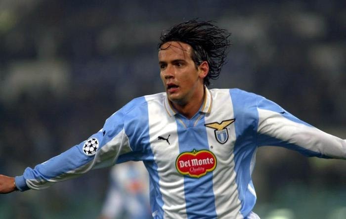 Simone Inzaghi thời còn khoác áo Lazio cách đây gần 1 thập kỷ. Ảnh: Internet