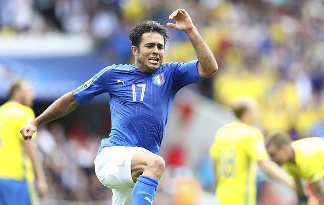 Eder ghi bàn thắng duy nhất giúp Italia đánh bại Thụy Điển tại vòng bảng Euro 2016. Ảnh: Internet