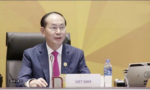 Chủ tịch nước Trần Đại Quang - Ảnh chụp màn hình