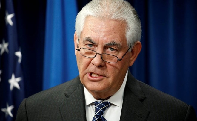 Ngoại trưởng Mỹ Rex Tillerson. (Nguồn: NBC News)