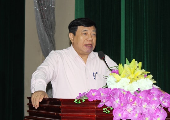 Đồng chí Nguyễn Xuân Đường - Phó Bí thư Tỉnh ủy, Chủ tịch UBND tỉnh kết luận hội nghị. Ảnh: Xuân Hoàng