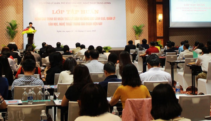 Tham dự trong lớp tập huấn lần này có các cán bộ lãnh đạo, giảng viên và hơn 200 học viên đến từ 28 tỉnh, thành phố phía Bắc. Ảnh: Phương Thúy