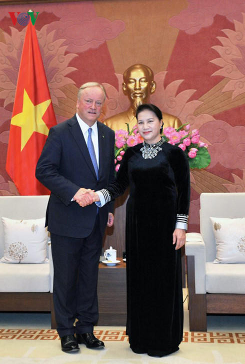 Chủ tịch Quốc hội Nguyễn Thị Kim Ngân tiếp ông David Cruishank, Chủ tịch Hãng Deloitte Toàn cầu.