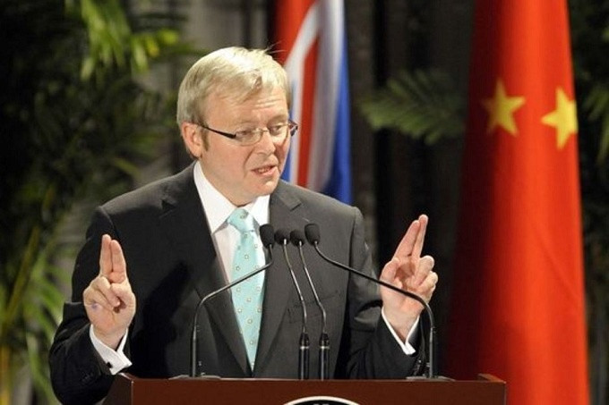 Cựu thủ tướng Australia Kevin Rudd cũng từng học ở Trung Quốc. Năm 2008, trong buổi diễn thuyết ở Đại học Bắc Kinh, ông từng nói một câu tự giễu bằng tiếng Hán nổi tiếng: 