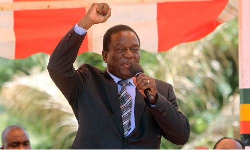 Cựu phó tổng thống Zimbabwe Emmerson Mnangagwa. Ảnh: AP.
