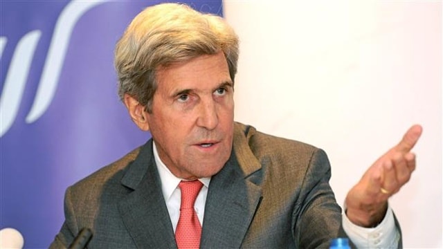 Cựu Ngoại trưởng Mỹ John Kerry. Ảnh: AP