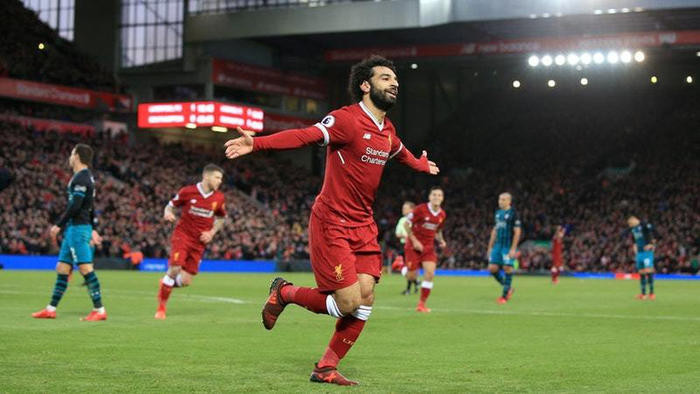 Tân binh Mohamed Salah đang tỏa sáng trong màu áo Liverpool. Ảnh: Internet