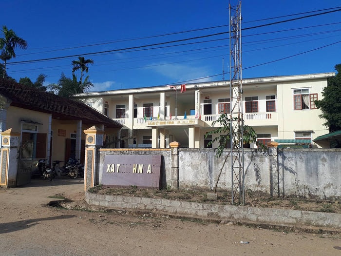 Trụ sở xã Thạch Ngàn, nơi bà V.T.L làm việc. Ảnh: Tiến Hùng