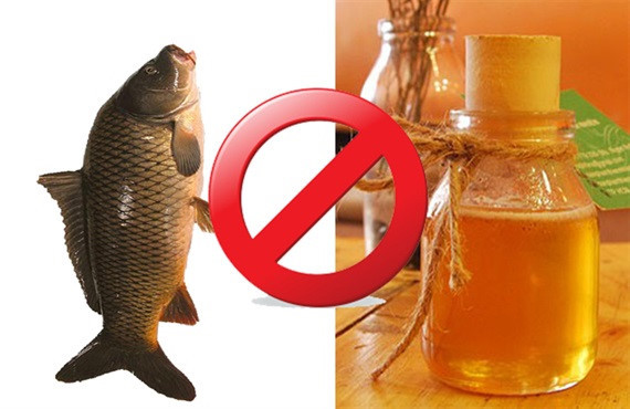  Khi nấu ăn kết hợp giữa mật ong và cá chép có thể sẽ bị trúng độc